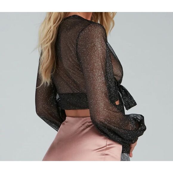 Windsor black mesh glitter jacket - Picture 12 of 14